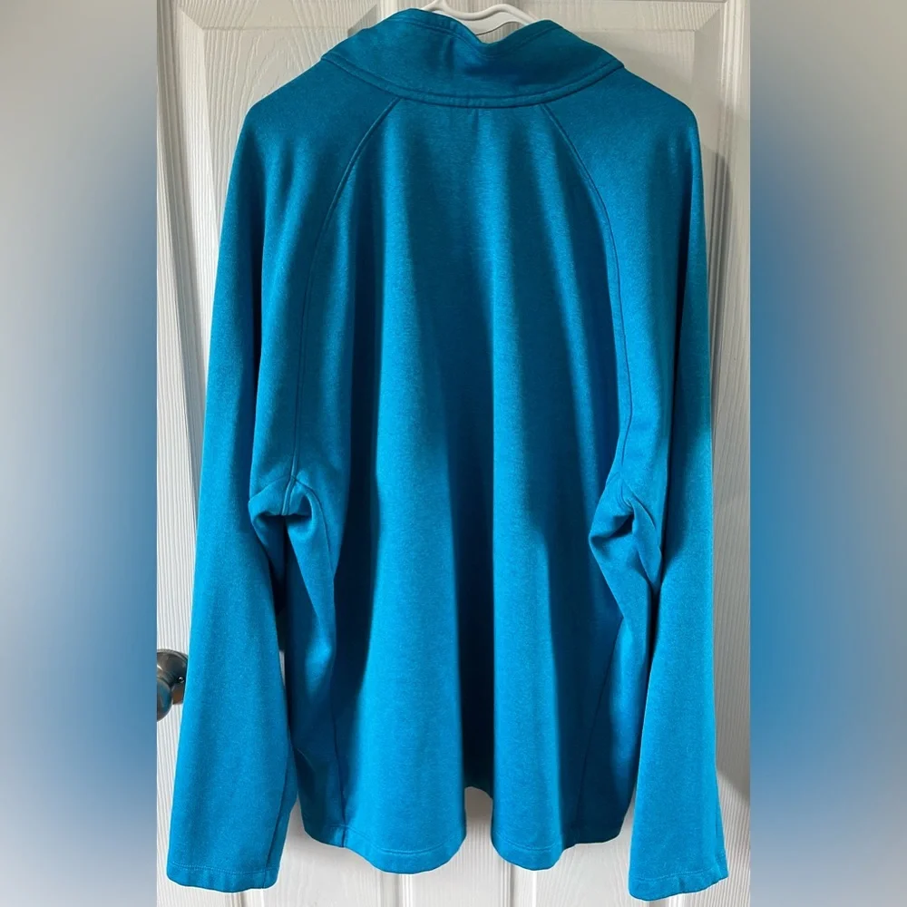 The North Face 1/4 zip fleece pullover. Sz XXL. Blue